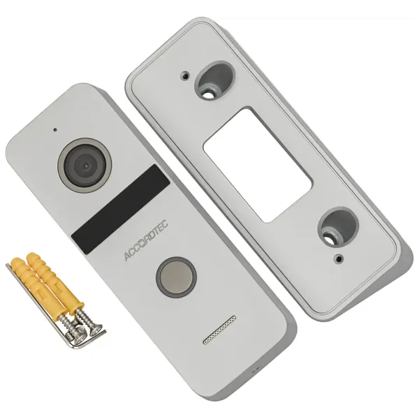 IP вызывная панель AccordTec AT-VD 312N SL серебро, с видеокамерой