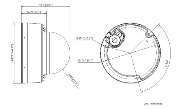 Уличная купольная IP-камера ColorVu 2Мп HiWatch DS-I252L (4 мм)