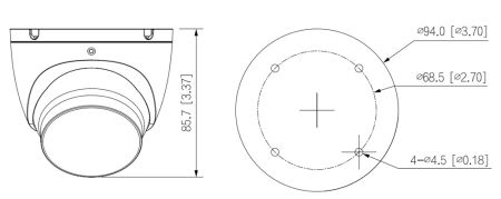 Уличная HD-CVI видеокамера 5Мп Dahua DH-HAC-HDW1500TLMP-IL-A-0360B-S2