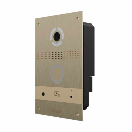 Вызывная видеопанель BAS-IP AV-08FB Gold с распознаванием лиц Вызывная видеопанель BAS-IP AV-08FB Gold с распознаванием лиц