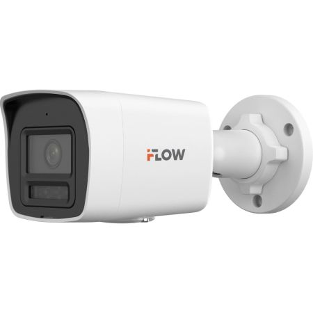 IP-камера 8Мп iFlow F-IC-2184CM(2.8mm) уличная, с микрофоном, BrightVu, SharpSense и LED-подсветкой до 40 м IP-камера 8Мп iFlow F-IC-2184CM(2.8mm) уличная, с микрофоном, BrightVu, SharpSense и LED-подсветкой до 40 м