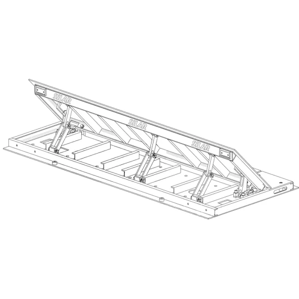 Дорожный блокиратор Silar ПЗП 3000 ГЗ гидравлический, заглубляемый
