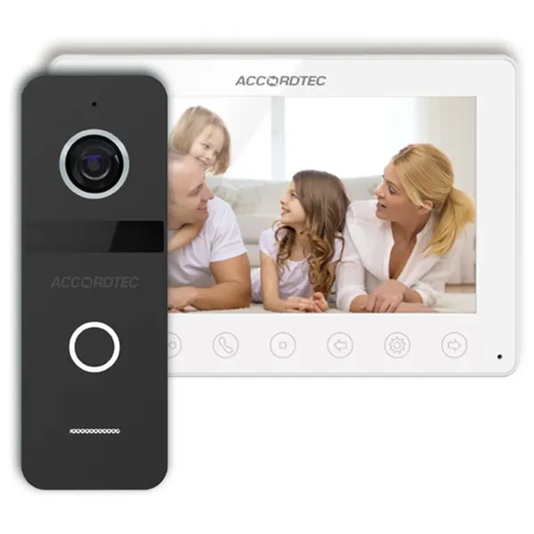 Комплект домофонии AccordTec AT-home7 WH-BL