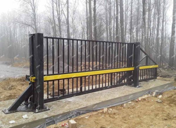 Противотаранные откатные ворота AR-GO Ферум ПВ О 4500М.4С, высота 2500 м