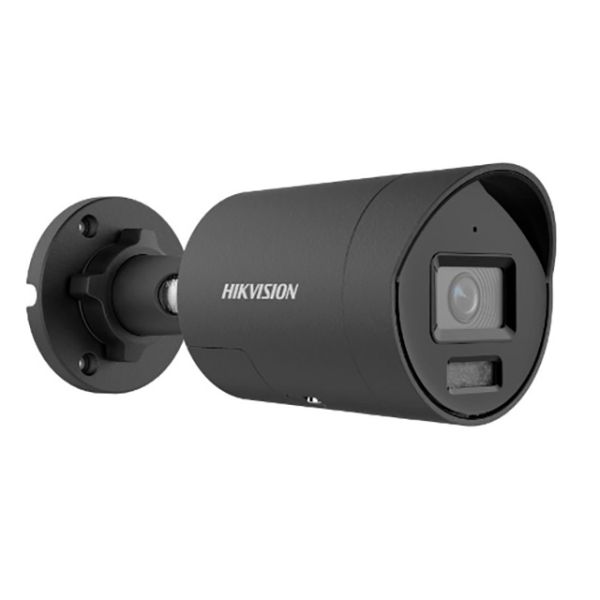 Сетевая IP-видеокамера ColorVu 4Мп HikVision DS-2CD2047G2H-LIU/SL (4 мм), черная с интеллектуальной гибридной подсветкой