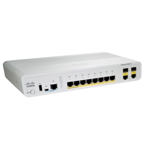 Коммутатор управляемый Cisco Catalyst WS-C2960C-8PC-L
