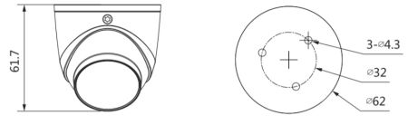 HD-CVI видеокамера 2Мп Dahua DH-HAC-HDW3200GP-0280B-S5 HD-CVI видеокамера 2Мп Dahua DH-HAC-HDW3200GP-0280B-S5