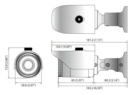 Мультиформатная уличная 2Мп видеокамера Wisenet HCO-6020R (4мм)