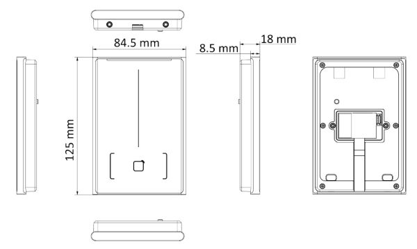 Считыватель HikVision DS-K1109DB карт Desfire, Mifare1, Felica, с поддержкой Bluetooth
